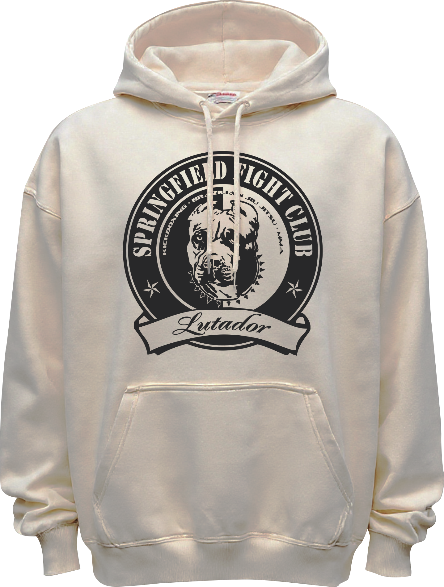 HOODIE - CREAM/BLACK